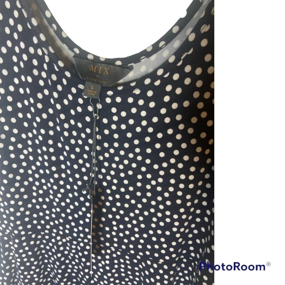 *Mix by 41 Hawthorn* Women's Sleeveless Polka Dot Dress Sz L NWT - Picture 2 of 5
